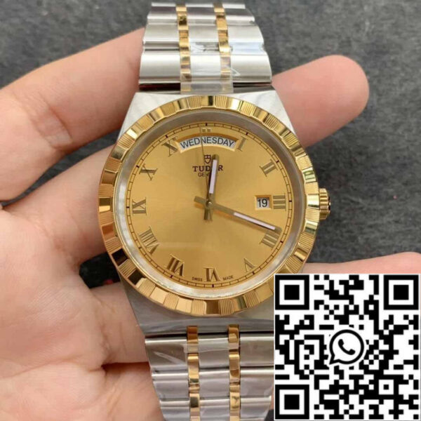 Replica Tudor Royal M28603-0004 Day Date V7 Factory Yellow Gold