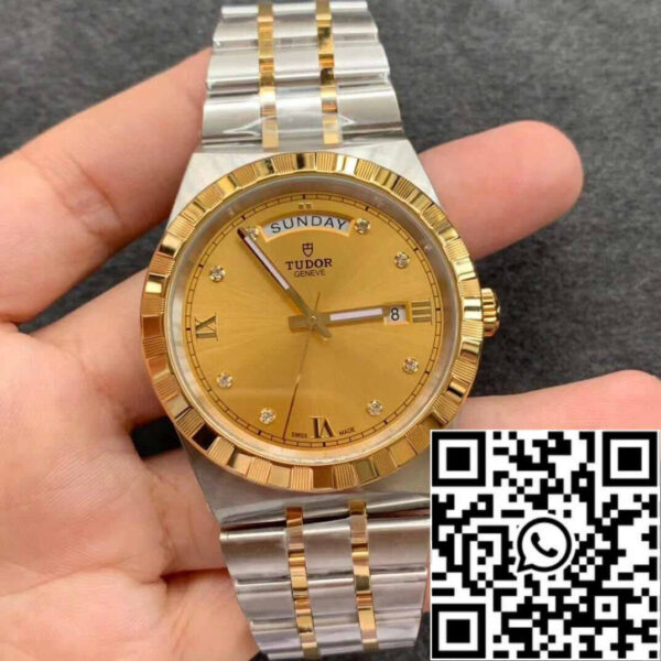 Replica Tudor Royal M28603-0006 Best 1:1 Edition  V7 Factory Champagne Dial
