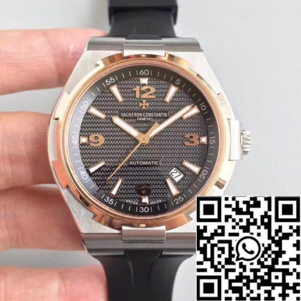Vacheron Constantin Overseas 47040 JJ Factory 1:1 Best Edition Swiss ETA9015 Black Rubber Strap