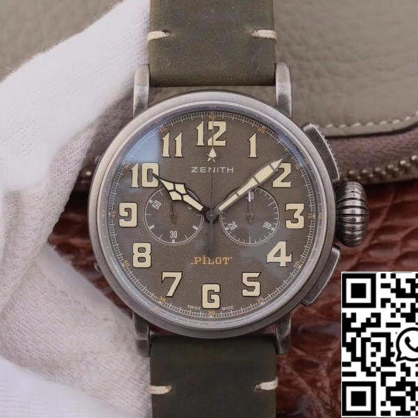 Zenith Heritage Pilot 11.2430.4069/21.C773 XF Factory 1:1 Best Edition Swiss ETA7750